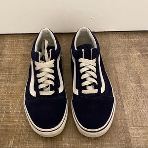 Vans Navy and White Women's Sneakers